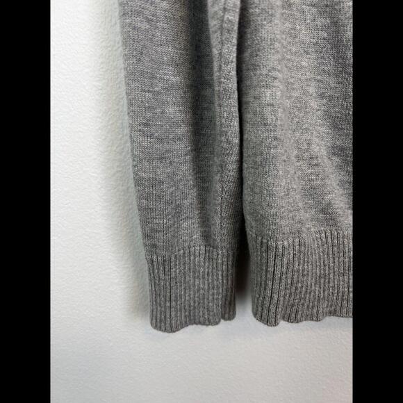 New Direction French Bulldog W/GLITZ Women's Gray Cotton Sweater SZ Large - Picture 4 of 6